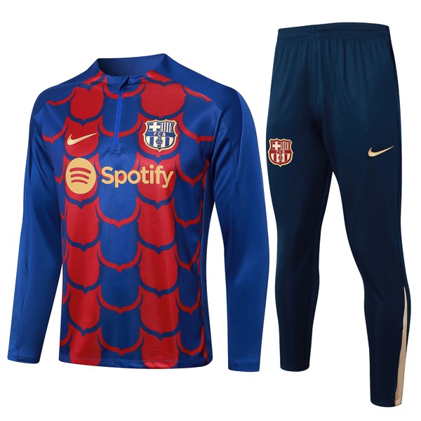 Sweatshirts Barcelona 2024-2025 Blau Rote 3